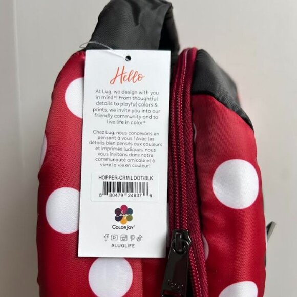 Lug Hopper Backpack Crimson Large Dot Disney Minnie Mouse Polka Dots main image 11